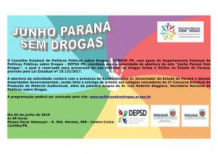 Convite Junho Paraná Sem Drogas