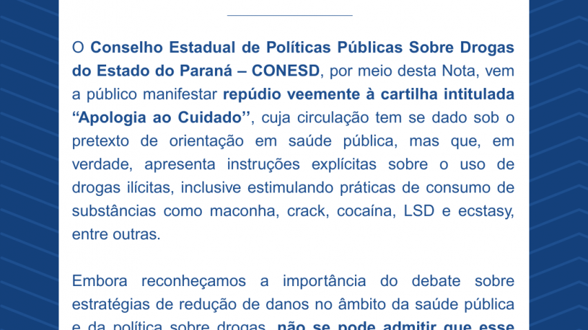 NOTA DE REPÚDIO